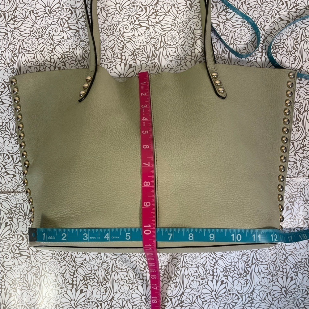 Rebecca Minkoff Soft Pebbled Leather Studded Shoulder Tote Unlined - Picture 11 of 16